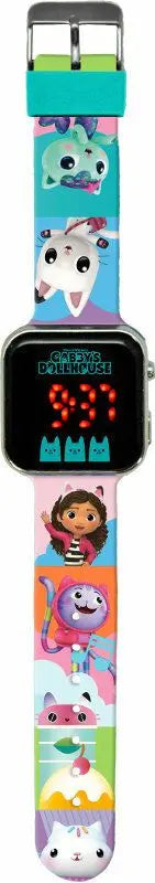 Koci domek gabi zegarek cyfrowy led