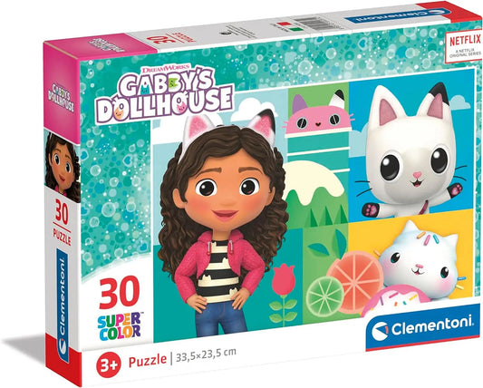 Puzzle 30 super kolor domek gabby
