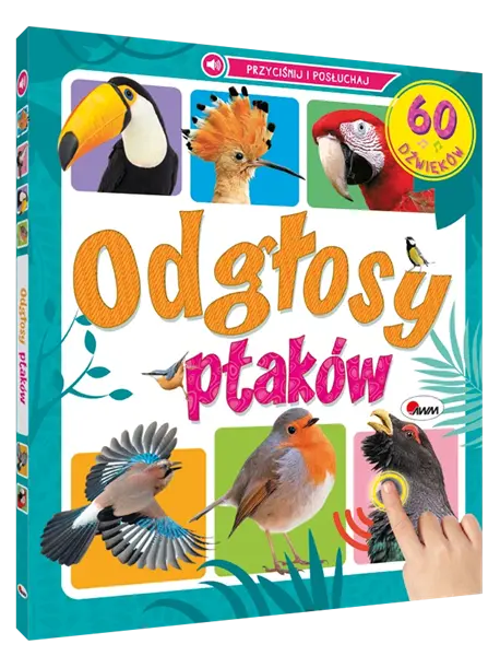 Książka dźwiękowa - Odgłosy ptaków, 60 dźwięków