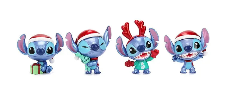 Metalowa figurka, świąteczny Stitch - 6,5cm - mix