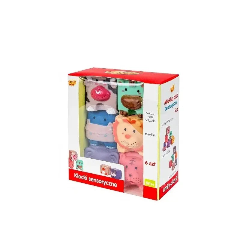 Miękkie klocki sensor.6szt SmilyPlay SP84491 44912