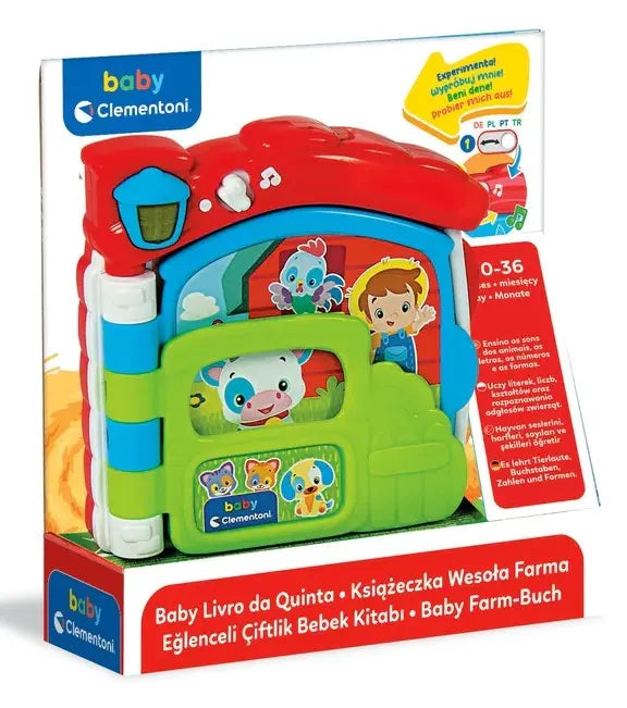 Baby clementoni baby książeczka wesoła farma