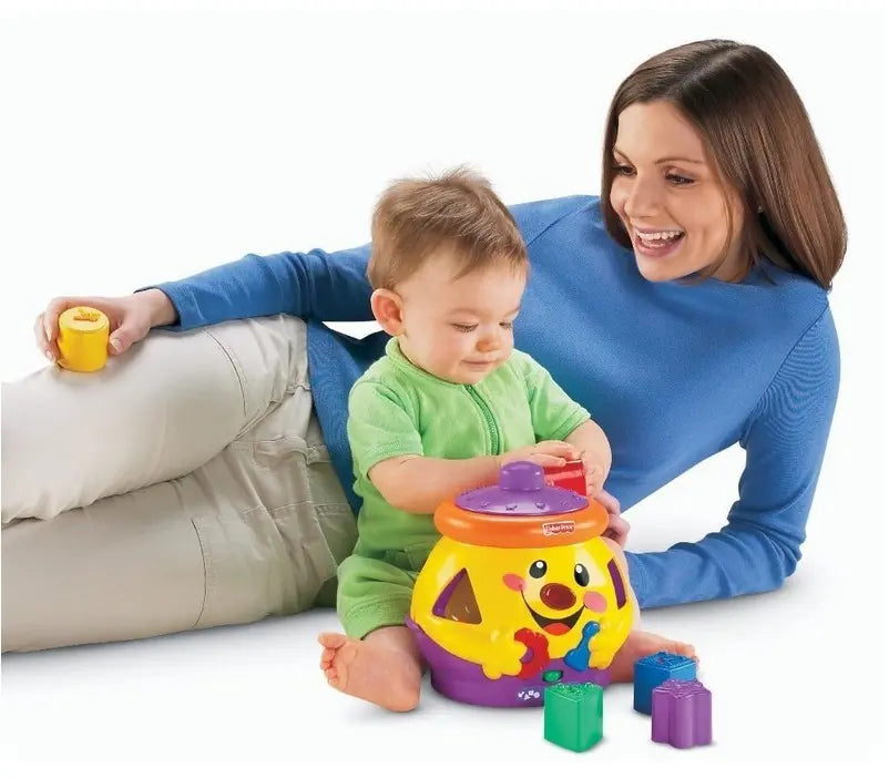 Fisher-price garnuszek na klocuszek