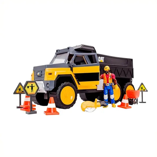 Ciężarówka CAT 34cm ze światłem i dźwiękiem + figurka