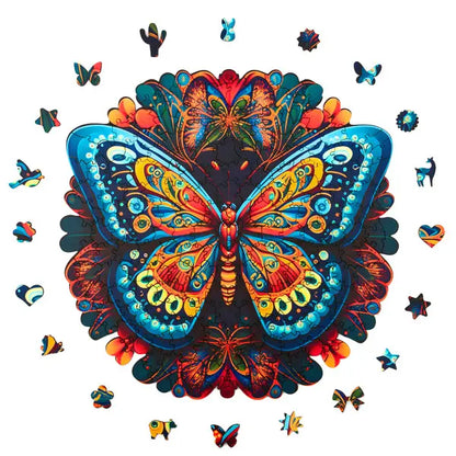 Puzzle drewniane - Peace and Harmony, Motyl 206 el.