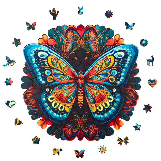 Puzzle drewniane - Peace and Harmony, Motyl 206 el.