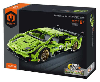 Immaster klocki super auto zielone 457 elementów