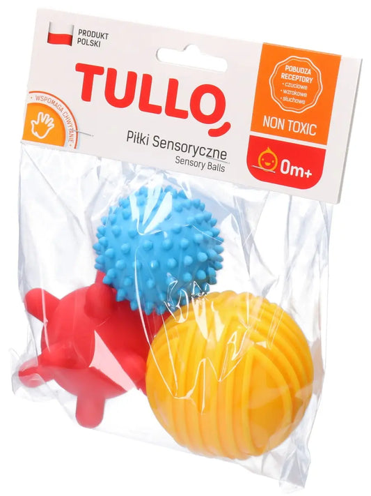 Tullo piłki sensoryczne 3szt 78