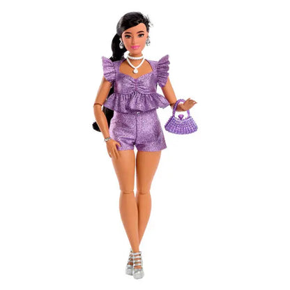 Barbie Deluxe Style, fioletowy strój