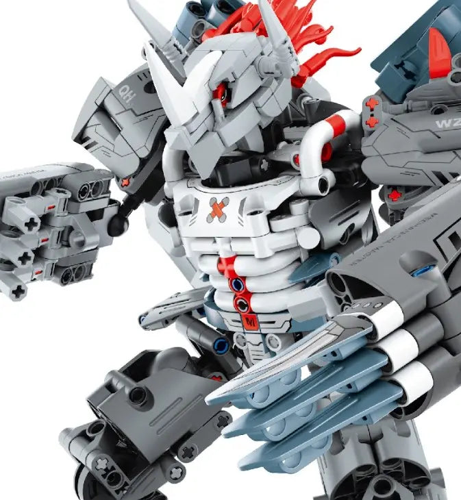 Immaster klocki mecha wojownik srebrny 965 elementów
