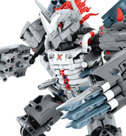 Immaster klocki mecha wojownik srebrny 965 elementów