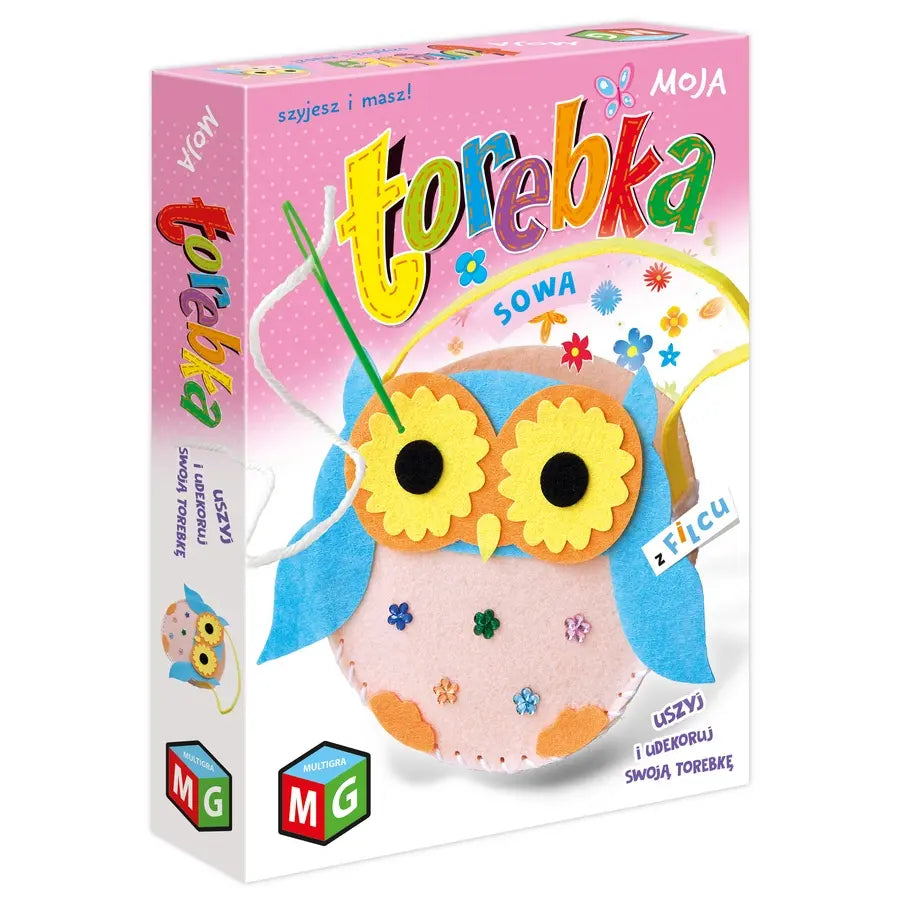 Moja torebka z filcu - Sowa