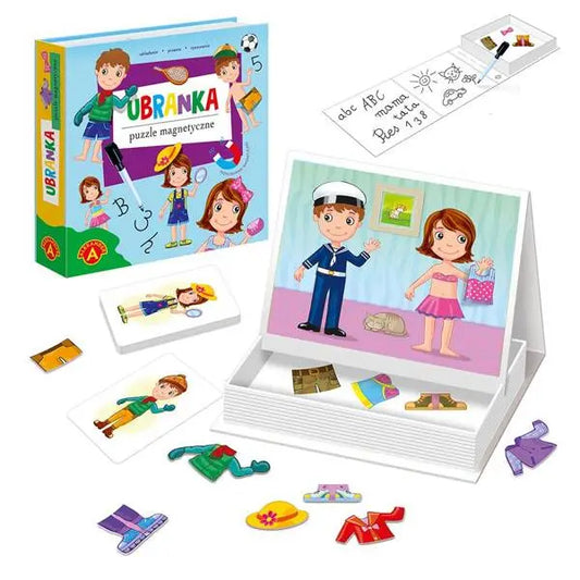 Puzzle magnetyczne układanka Ubranka 26801