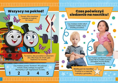 Książeczka - Gwiazda nocnika! Tomek i przyjaciele. Zadania z naklejkami