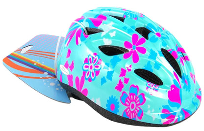 Kask rowerowy Volare niebieski w kwiaty 47-51cm