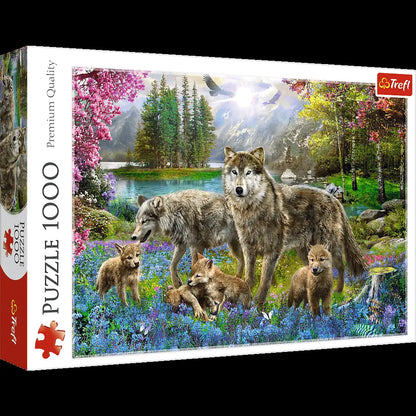 PUZZLE 1000 Wilcza rodzina 10558