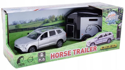 Volvo EX 90 z przyczepą do transportu koni - 28cm