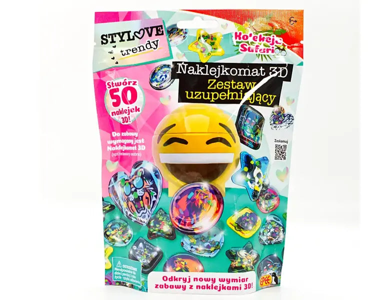 Naklejkomat 3D zestaw uzupełniający – Kolekcja Safari