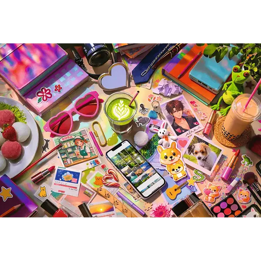 Puzzle 600 el. Flamingo by Trefl, Mój mały świat