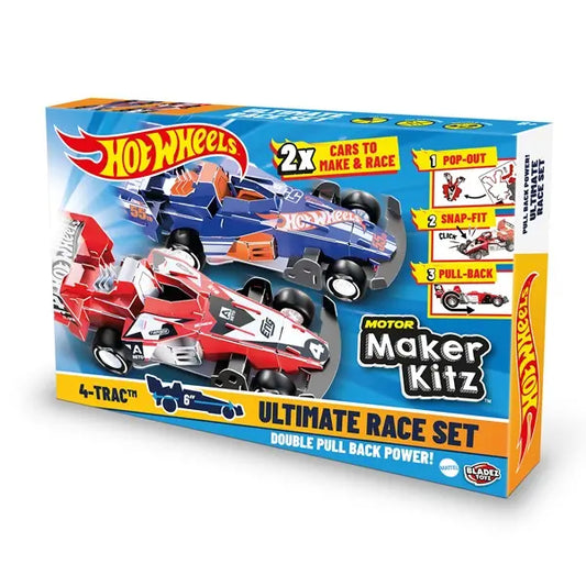 Hot Wheels Maker Kitz 2x cars Make and Race
