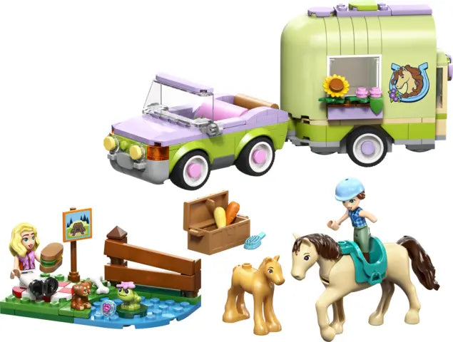 Lego Friends - Przyczepa z koniem i źrebaczkiem