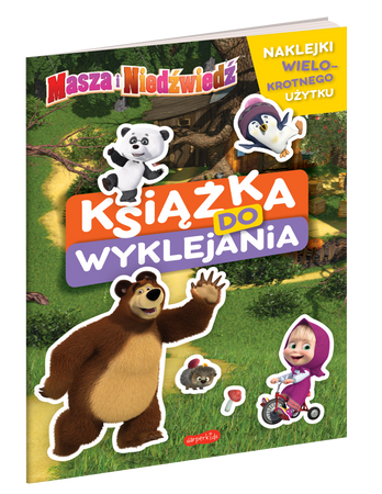 Masza i niedźwiedź książka do wyklejania
