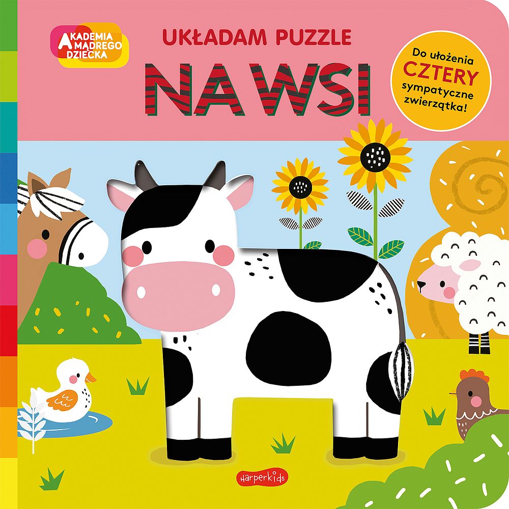 Akademia mądrego dziecka układam puzzle: na wsi