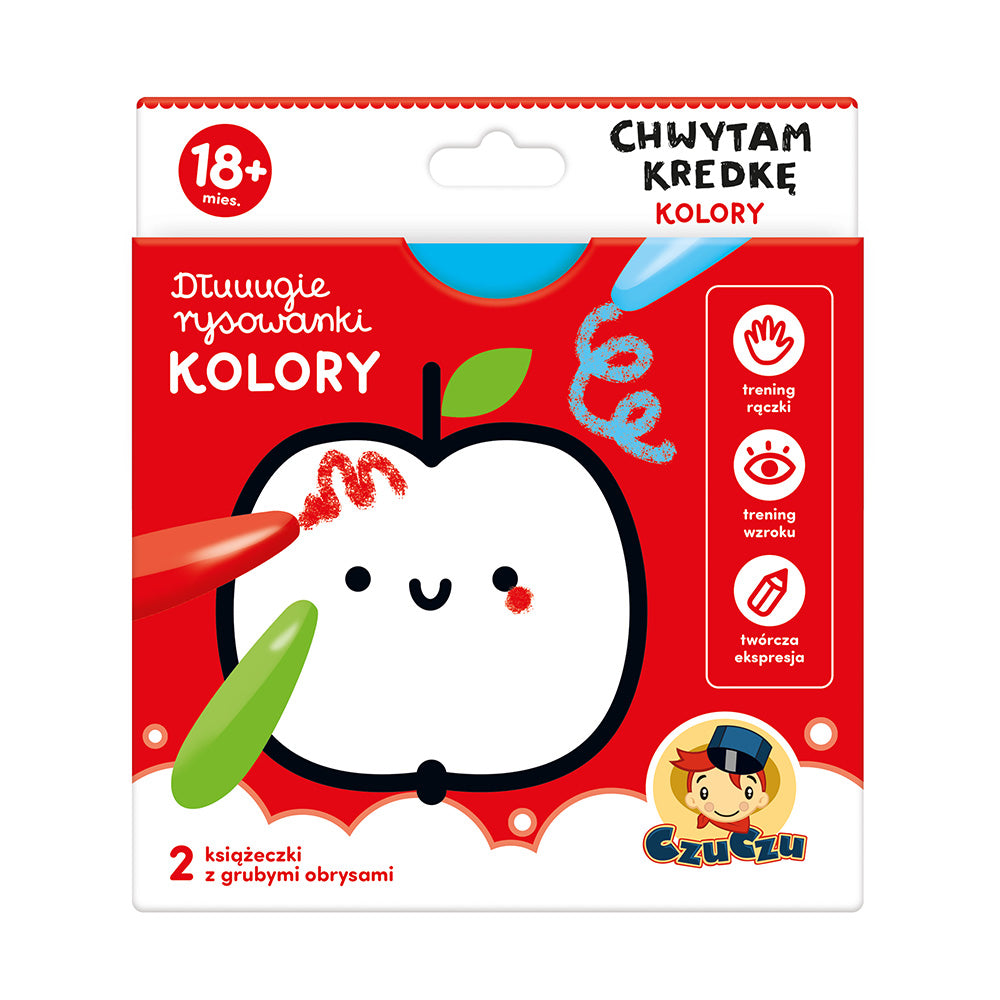 Dłuuugie rysowanki 18m+ chwytam kredkę kolory