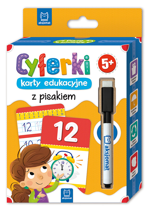Karty eduk.+ pisak klasy 5+ Cyferki 66075