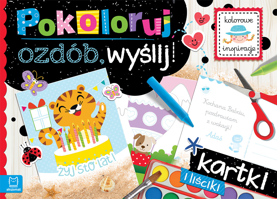 Pokoloruj, ozdób, wyślij Kartki i liściki 66709