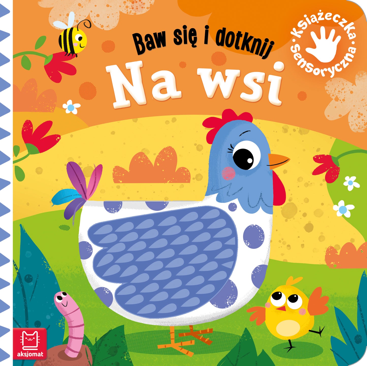Aksjomat baw się i dotknij na wsi książeczka sensoryczna