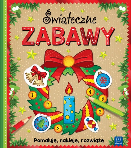 Świąteczne zabawy Pomaluję,nakleję,rozwiążę