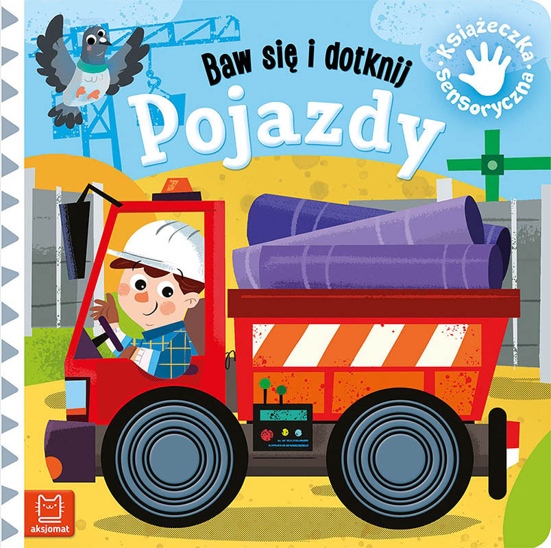 Aksjomat baw się i dotknij pojazdy książeczka sensoryczna