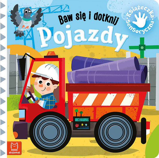Aksjomat baw się i dotknij pojazdy książeczka sensoryczna