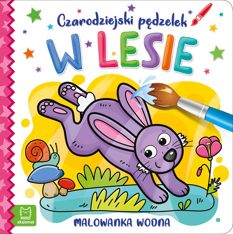 Aksjomat czarodziejski pędzelek w lesie malowanka wodna