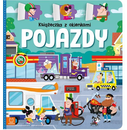 Książeczka z okienkami pojazdy