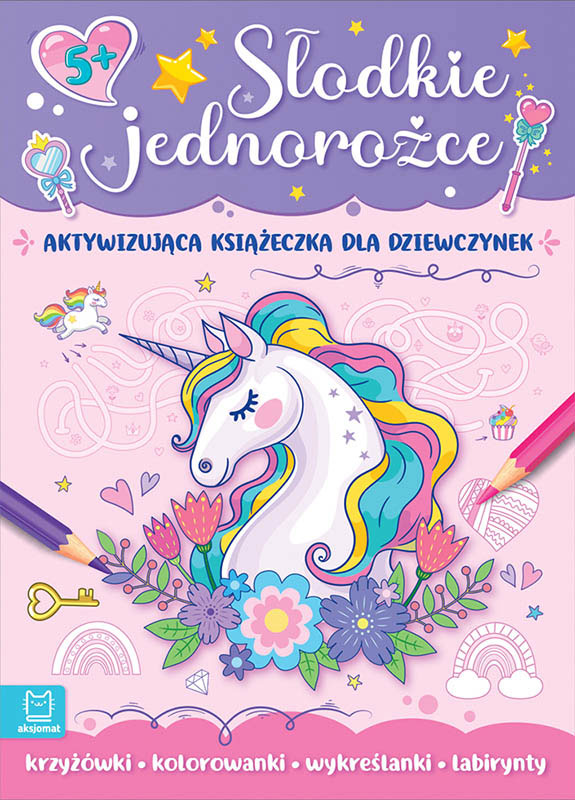 Aksjomat słodkie jednorożce aktywizująca książeczka dla dziewczynek