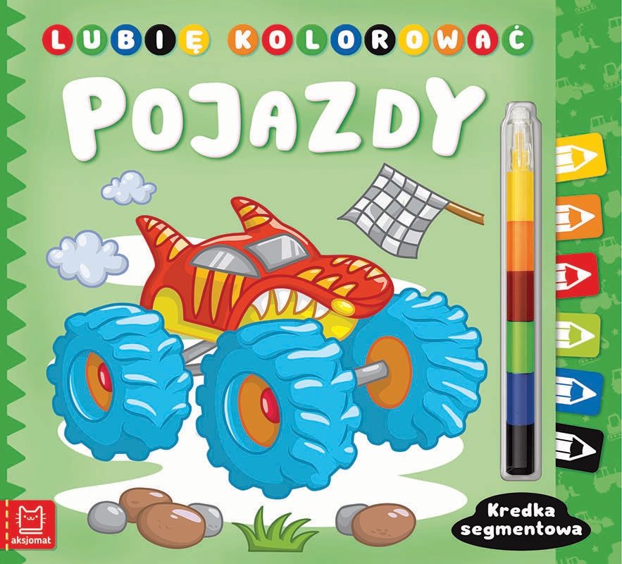 Lubię kolorować Pojazdy Kredka segmentowa 34582
