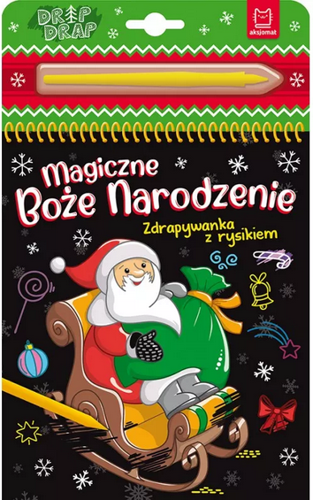 Zdrapywanka z rysikiem Magiczne Boże Narodzenie