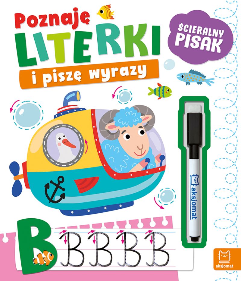 Aksjomat poznaję literki i piszę wyrazy ścieralny pisak