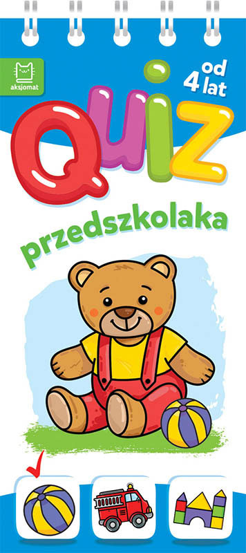 Aksjomat quiz przedszkolaka z misiem od 4 lat
