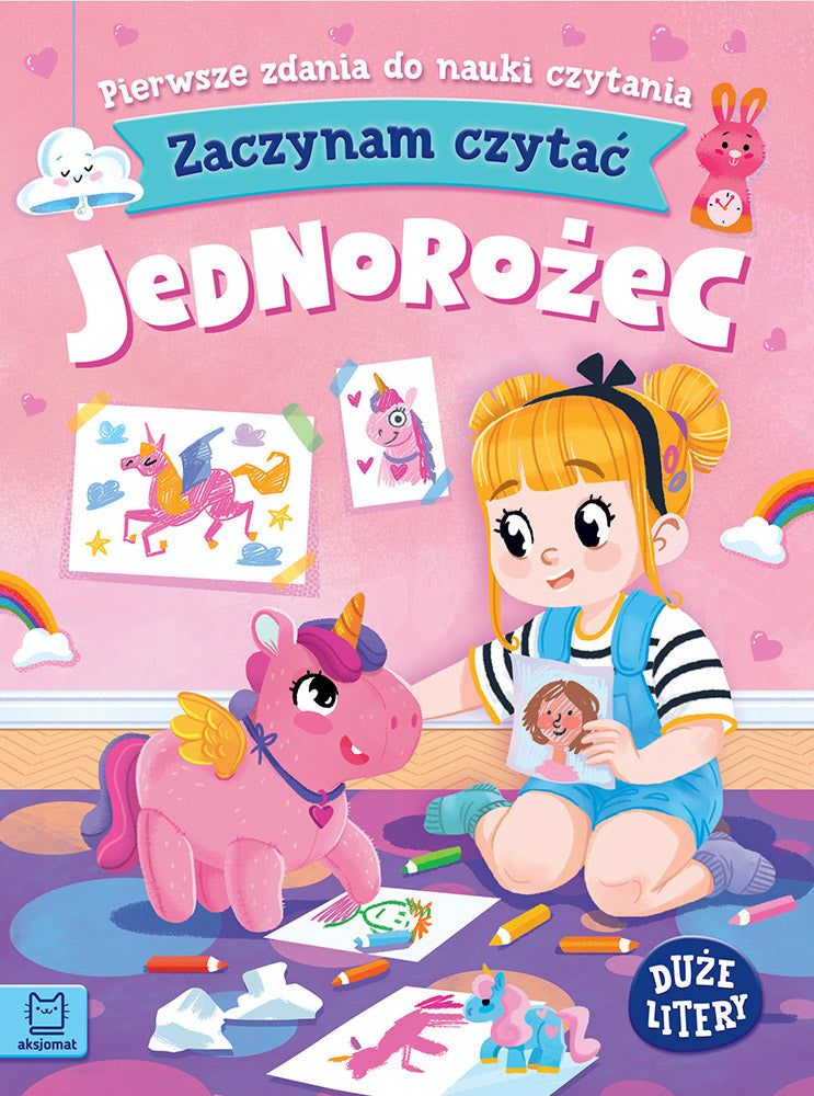 Zaczynam czytać pierwsze zdania do nauki czytania jednorożec