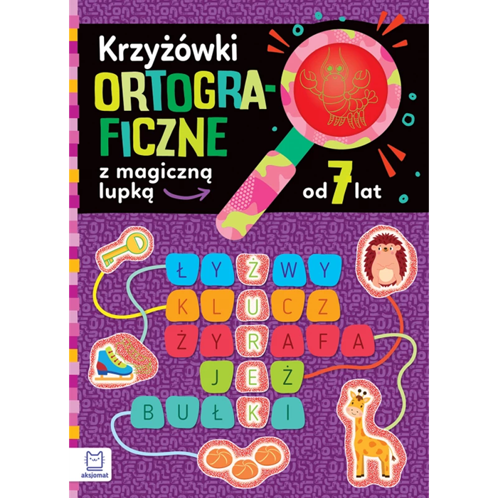Krzyżówki ortograficzne z magiczną lupką od 7 lat