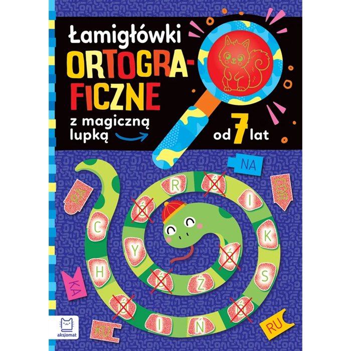 Łamigłówki ortograficzne z magiczną lupką 7+