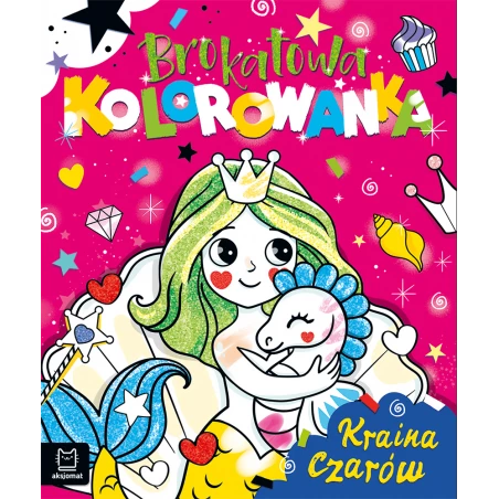 Brokatowa kolorowanka kraina czarów
