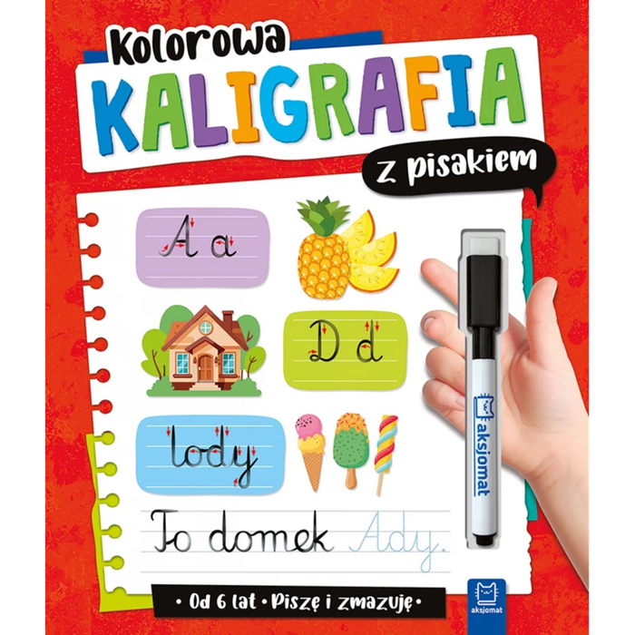 Kolorowa kaligrafia z pisakiem piszę i zmazuję (od 6 lat)