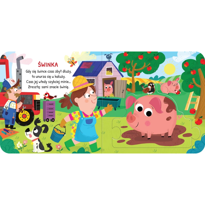 Zwierzęta na wsi duże puzzle