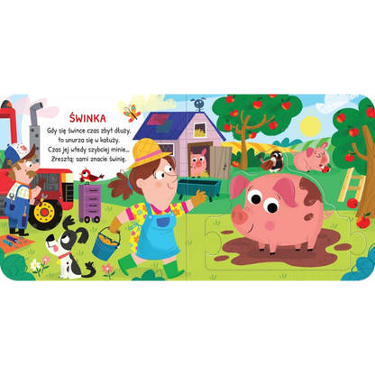 Zwierzęta na wsi duże puzzle