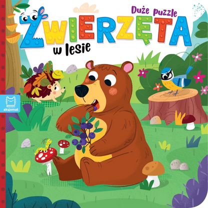 Zwierzęta w lesie duże puzzle