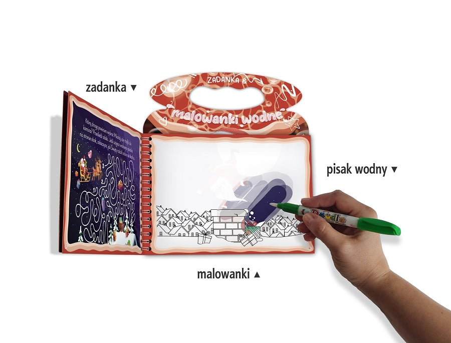 Zadanka i malowanki wodne. U Mikołaja
